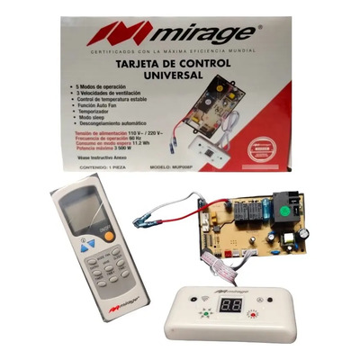 Tarjeta Universal Mirage Minisplit Aire Acondicionado MUP008P | Envío gratis