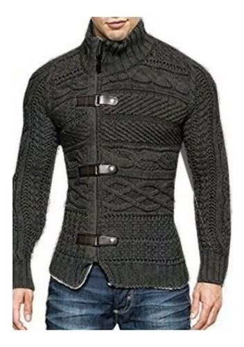 Cardigan Imperador Masculino Trend Coat E Couro Ref: 837 