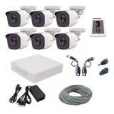 Kit 6 Cámaras Hikvision  2 Mpx Cctv 3tb Dvr 8 Ch 