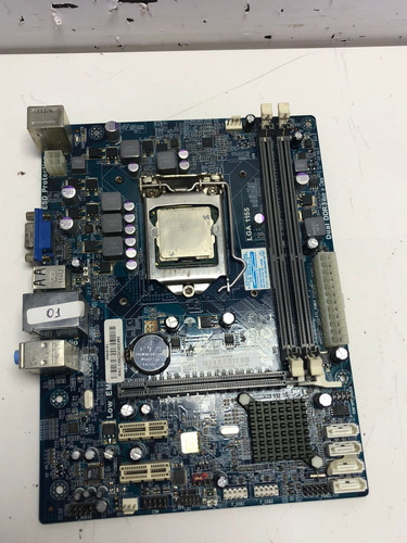 Placa Mãe 1155 Pcware Ipmh61r + Processador Pentium G620