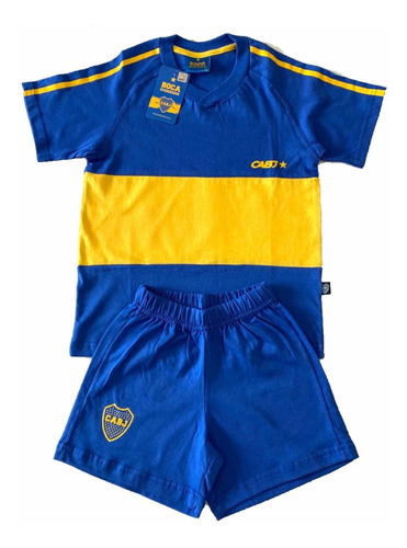 Conjunto Camiseta Short Boca Juniors Niños Producto Oficial