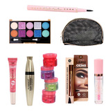 Kit De Maquillaje Cosmetiquero Completo 8 Productos