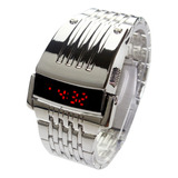 Reloj De Pulsera Digital Led Binario For Hombre Mod Del Día