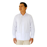 Camisa Guayabera Bordada Manga Larga