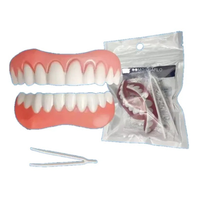 Kit Portátil En Caja Para Dentaduras Postizas Temporales A