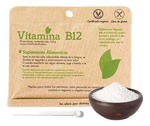 Vitamina B12 5,8g Mantiene Tus Neuronas Y Sangre