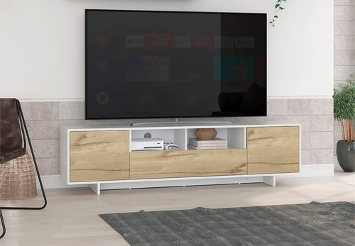 Mesa Lcd Led Smart Tv Rack Modular Hasta Tv 75 