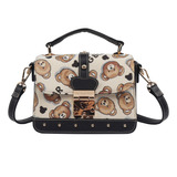 Bolso Satchel Con Estampado De Tapiz Van Gogh Bear V074