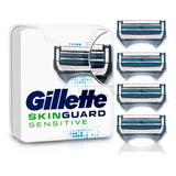 Cartuchos Para Afeitar 4u Skinguard Sensitive Gillette