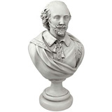 Diseño Toscano Ah22672 William Shakespeare Busto Estatua, Es