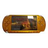 Sony Psp Slim Standard Cor Piano Black Cor Laranja