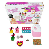 Kit Manicure Infantil Con Secador + Esmalte Uñas Y Diseños