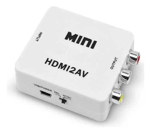 Convertidor De Hdmi A Rca Av- Conversor Hdmi-av Adaptador