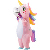 Disfraz Inflable De Unicornio For Adultos, Divertido Disfraz De Halloween For Hombre Y Mujer, Suministros De Cosplay De Halloween