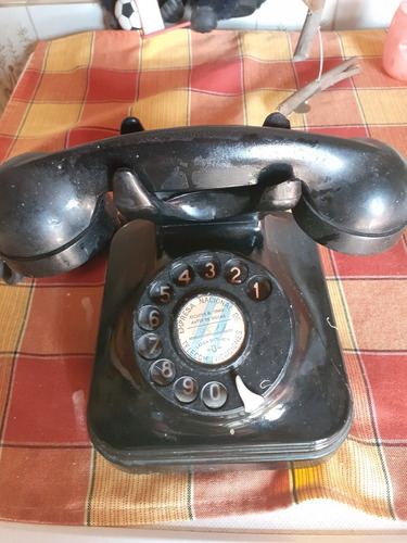 Teléfono De Baquelita Del Año 1966