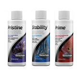 Kit Seachem 100ml  Cada ,prime, Stability E Pristine 