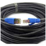 Cabo Rede Cat6 Blindado Externo Uv  Dupla Capa 25 Metros