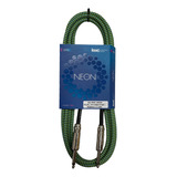 Cable Plug-plug Mallado Kwc Neon Verde Lima 102j 3 Metros