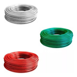 Pack 3 Cables Eva 1.5 Mm2 Verde, Blanco, Rojo Rollo 100 Mts