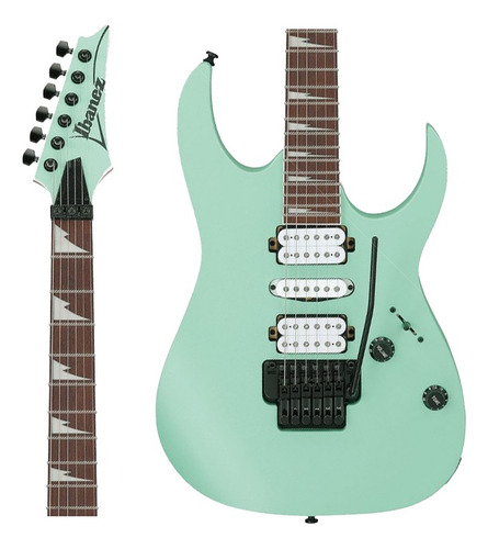Guitarra Elétrica Ibanez Rg Series Rg470dx Superstrato De  Meranti 2024 Sea Foam Green Matte Verniz Brilhante Com Diapasão De Jatobá