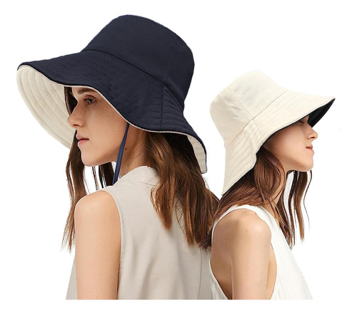 Sombrero De Sol Reversible Para Mujer, Sombrero De Pescador