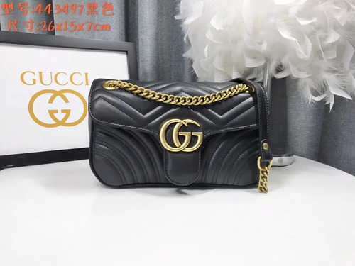 Bolsa Volcada De Bolsos Acolchados Gucci Gg Marmonf
