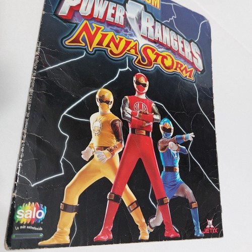 Album Power Rangers Ninja Storm Salo Usado Faltan 96 Laminas