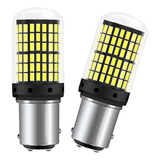 2 Focos Led 1157 1141 Bay15d P21/5w Blanco No Error