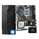 Pc Cpu Intel I5 3470  Placa H61 8gb Ssd 240gb C/ Licença W