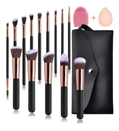 Set De Borchas De Maquillaje Profesional 16 Pcs