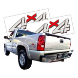 Juego Calcomania Calca Sticker Chevrolet Silverado 4x4 Gmc