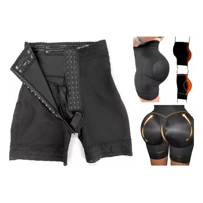 Panty Short Calzon Faja Mujer Colombiana Postparto Moldeador Color Negro Talla M | MercadoLibre