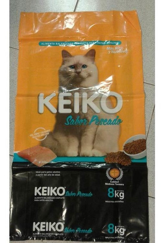 Alimento Animales  Gato Pesc 10 Kg Keiko Alimentos P/mascot
