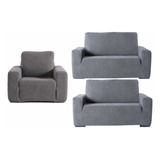 Paq 1 Funda Individual Niza Gris + 2 Loveseat Vianney