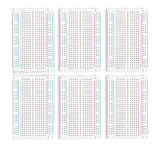 6 Piezas Protoboard 400 Puntos Breadboard Para Arduino