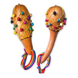 2 Maracas Instrumento Artesanal Mapuche