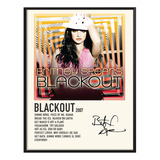 Poster Britney Spears Album Tracklist Exitos Blackout 120x80
