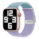 Correa De Nailon Trenzado Para Apple Watch Pulsera Ajustable