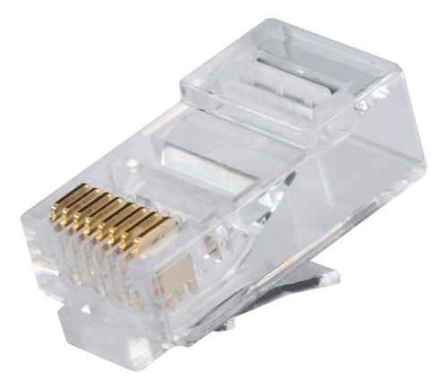 Conector Ficha Plug Macho Rj-45 Cat.6 Sólido  X10