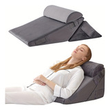 Juego De 3 Almohadas Con Forma De Cuña Para Cama, Soporte De