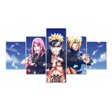 Cuadros Decorativos 5 Piezas Naruto 134x72cms