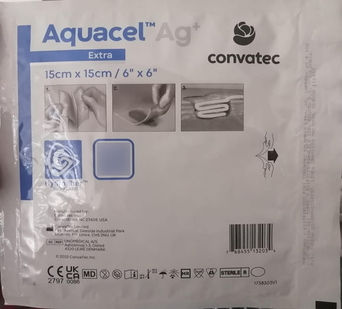 Apósito Aquacel Ag+extra 15x15 