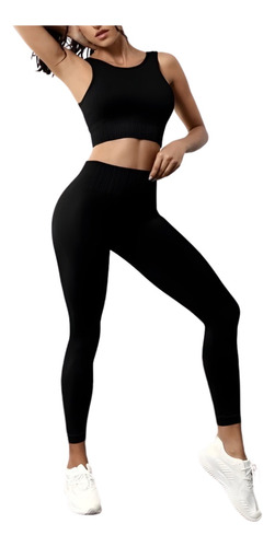 2 Leggings Colombianos Dama Sport Casual Elegante