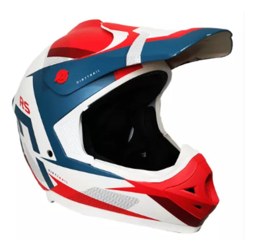 Casco Hawk Rs7dt Blanco Rojo En Litto Motos 