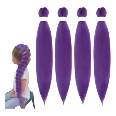 . Jf Jf 4 Piezas Cabello De Trenzas Moradas, Cosplay For | Meses sin interés