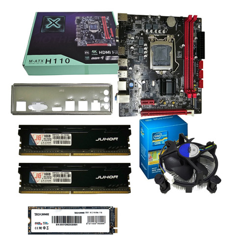 Kit Processador I7 6700 + Placa Mãe 1151 + 32gb + Ssd 1tb M2