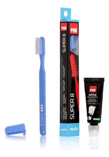Cepillo Dental Phb Super 8 Medio + Mini Pasta 15ml