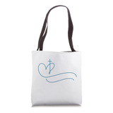 Corazón Ola Cruz Fe Mujer Cristiana T Bolsa De Tela