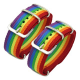 Pulsera Lgbt, Bisexual Gay, Pulsera Arco Iris, 2 Unidades