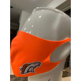 Cubre Bocas Likra Decorativo Denver Broncos Naranja.